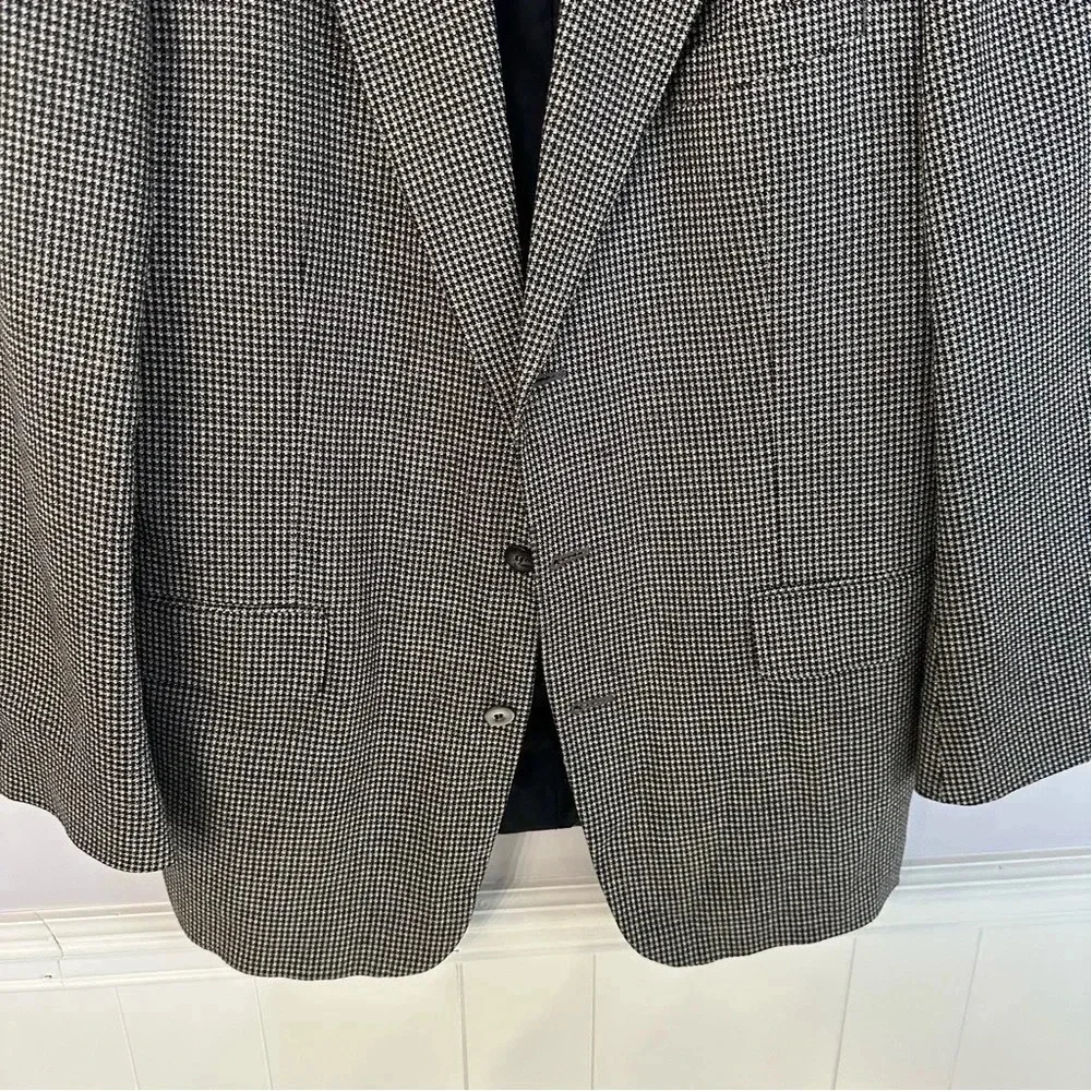 Fenzia S&K Men's Grey Silk/Wool Blend Sports Blazer Jacket Size 44L GUC